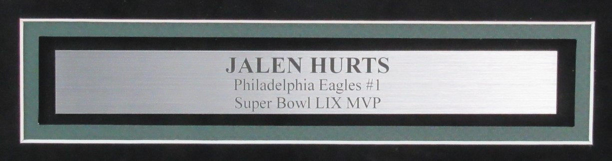 Jalen Hurts Autographed 16X20 Super Bowl Lix