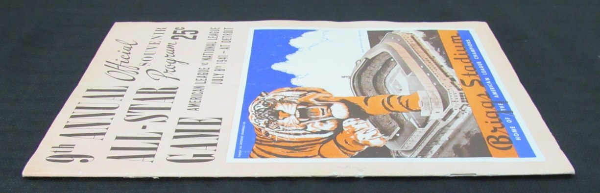 1941 All Star Signed/Auto (20) Program 10 Hofers
