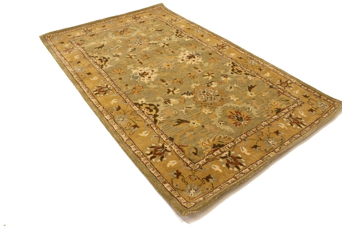 Traditional Hand-Tufted Oriental Rug Floral