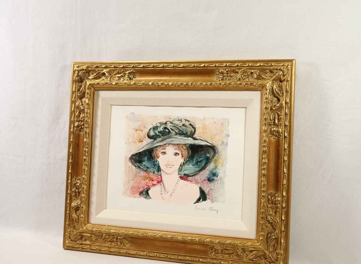 Bernard Charoy Original Oil On Arches Paper "Diana" Hand Signed, 47X37Cm, Framed