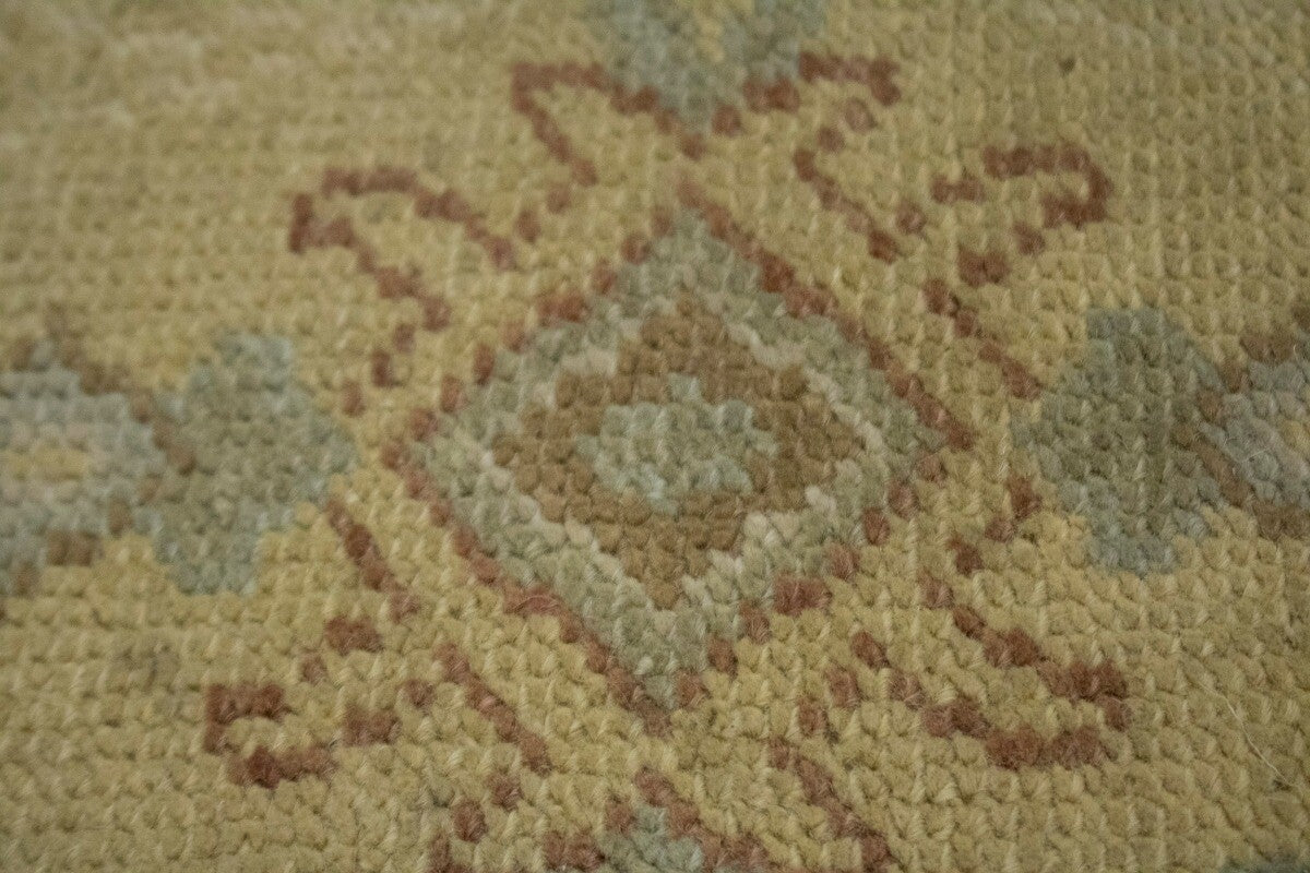 Hand-Knotted Oriental Rug Muted Antique-Washed