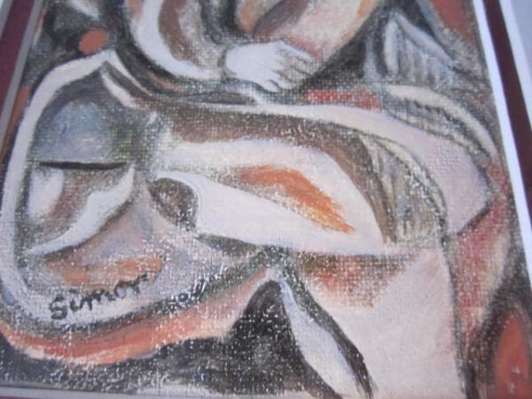 Lenore Simon (Ny) Signed Original Painting Mixed