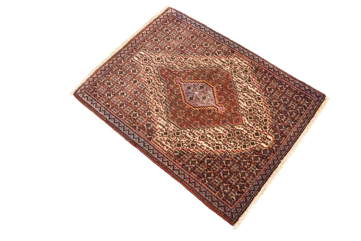 Vintage Tribal Oriental Rug Geometric Design