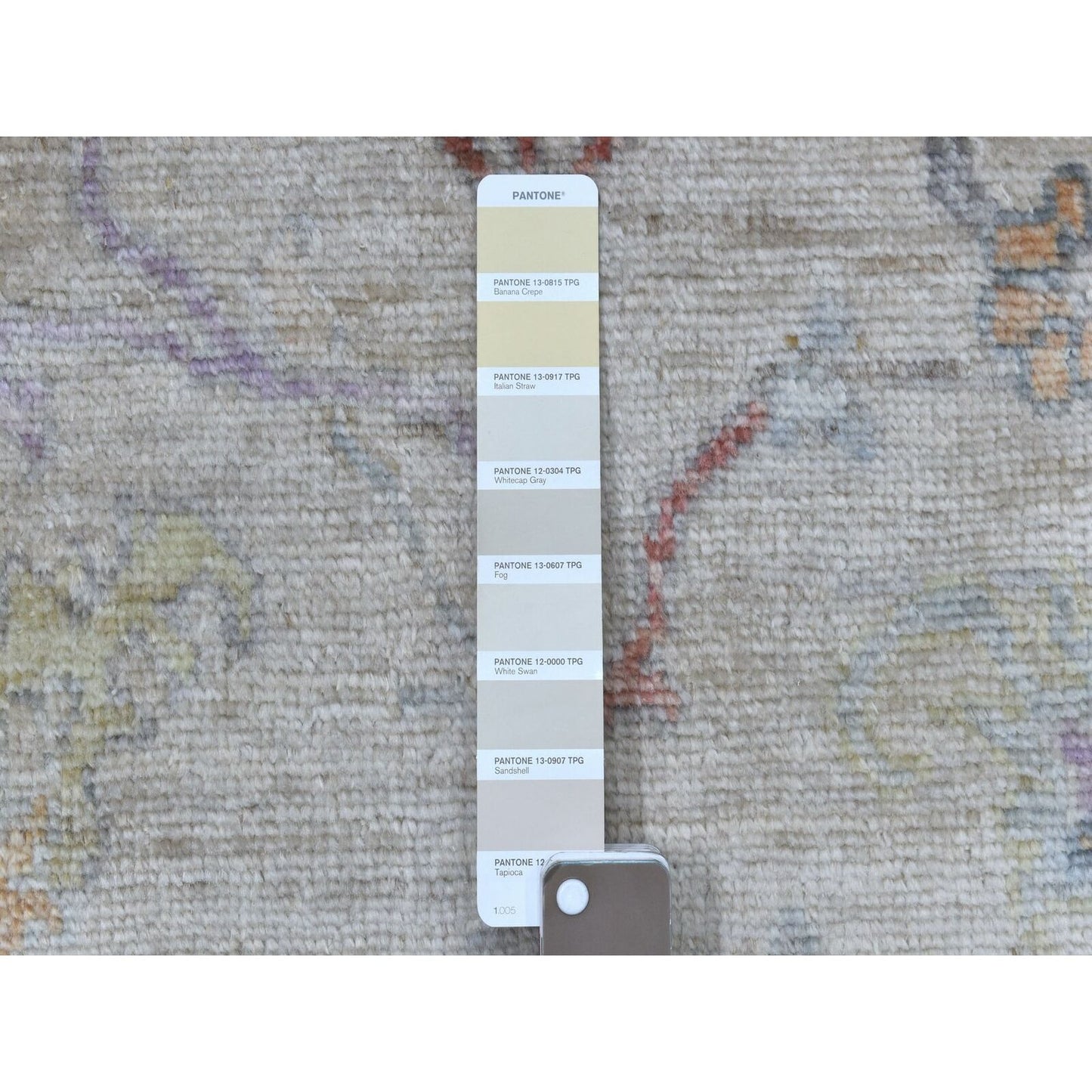 2'10"X16' Hand Knotted Soft Wool Angora Oushak Light Gray Xl Runner Rug