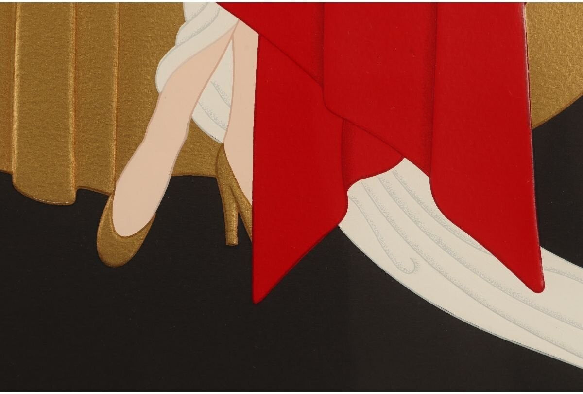 Erte "The Opera House" Embossed Color Serigraph