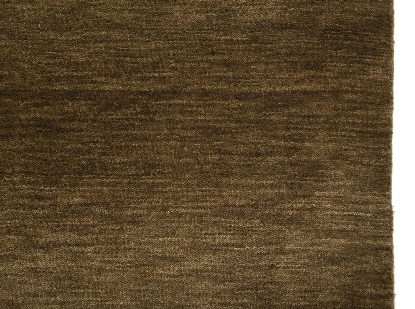 Modern Gabbeh Wool Area Rug Brown Tribal Design