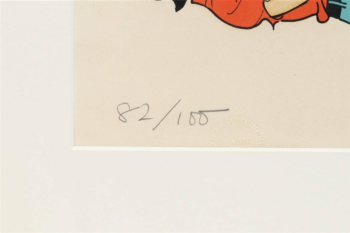 Al Capp "Lil Abner" Ed100 Comic Art Print Signed In Pencil Framed