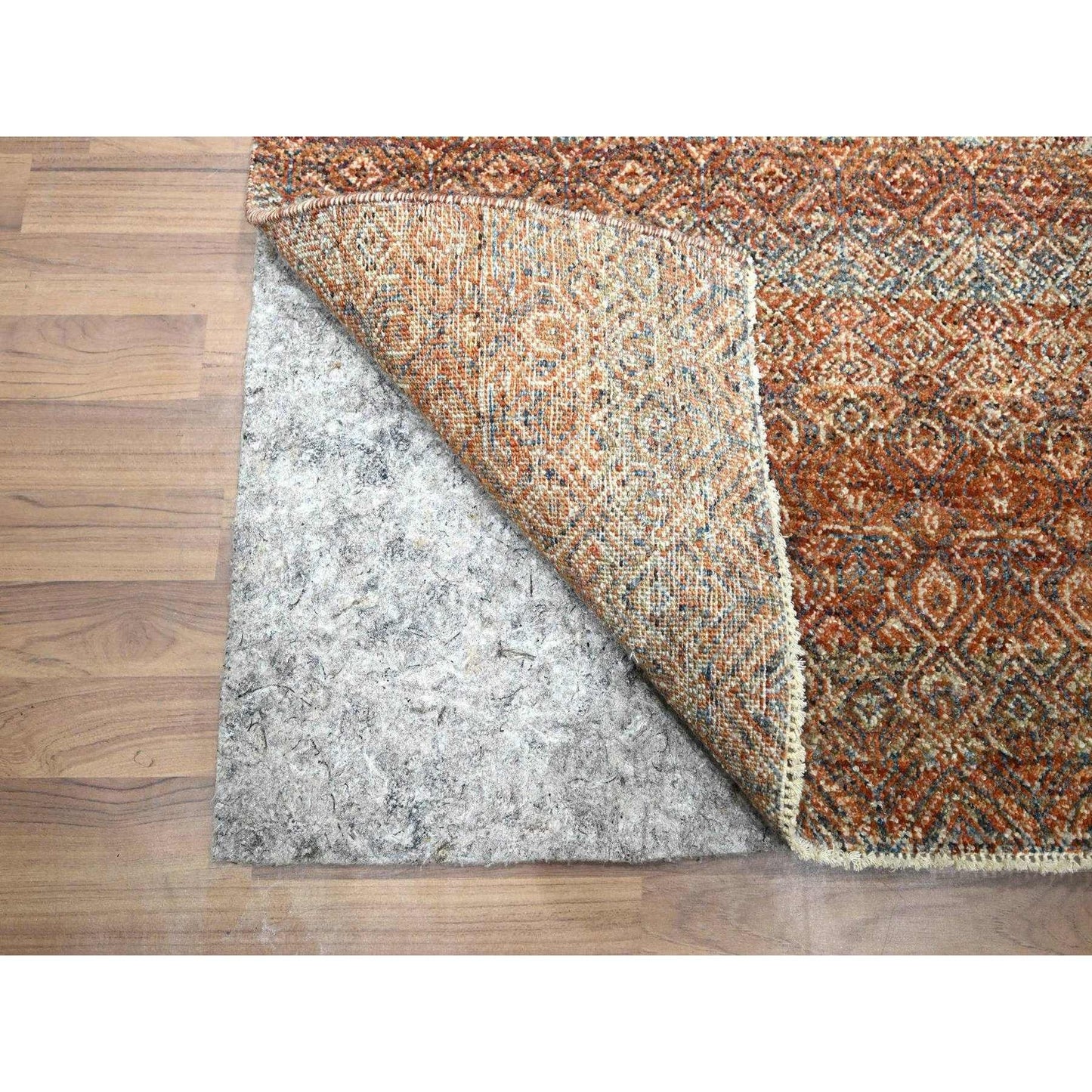 2'7"X10' Red Kohinoor Herat Pattern Soft Wool Hand Knotted Runner Rug