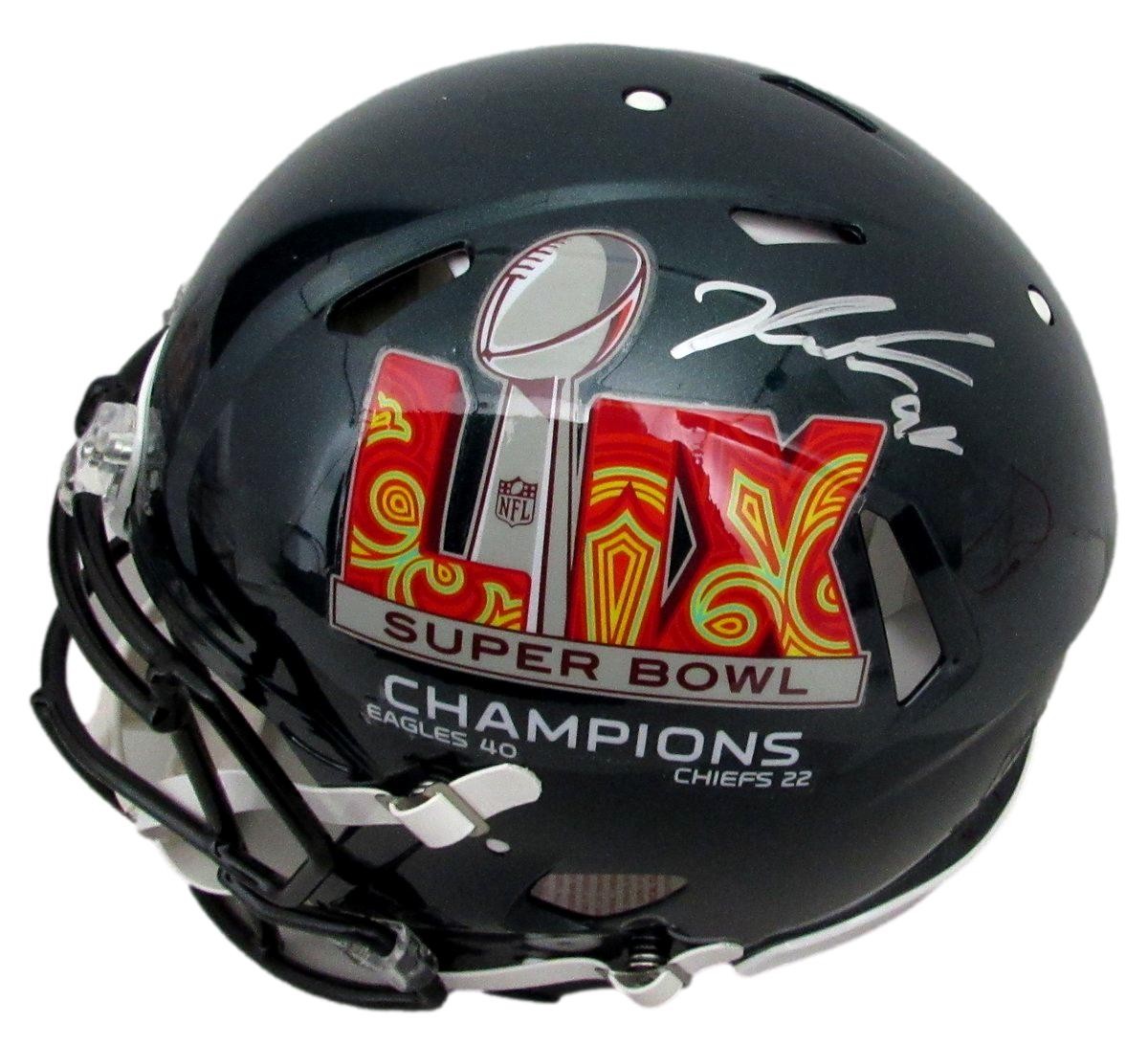 Jalen Carter Signed Speed Full Size Authentic Sb Lix Helmet Eagles Bas 194511