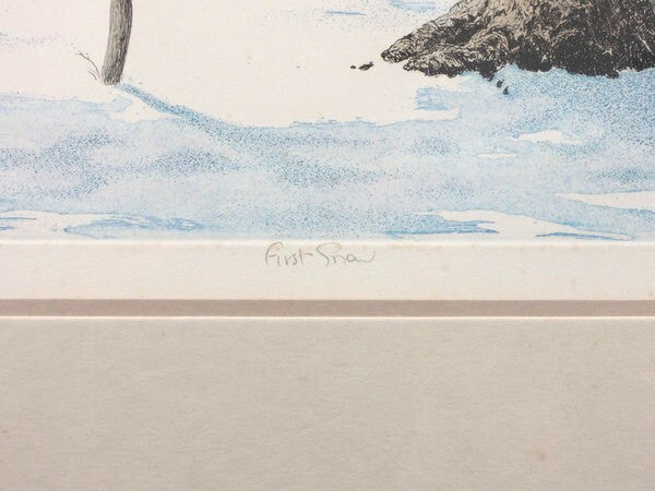 Carol Collette "First Snow" Original Etching