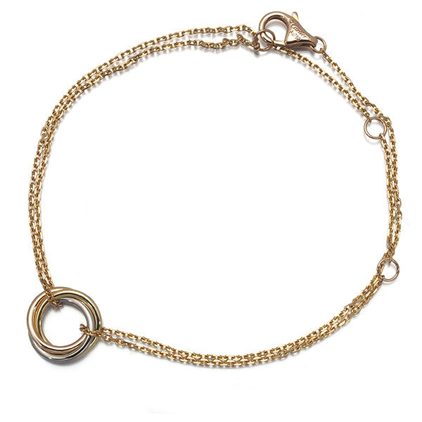 Cartier Bracelet Trinity 3Color 18K 750 Yellow White Rose Gold