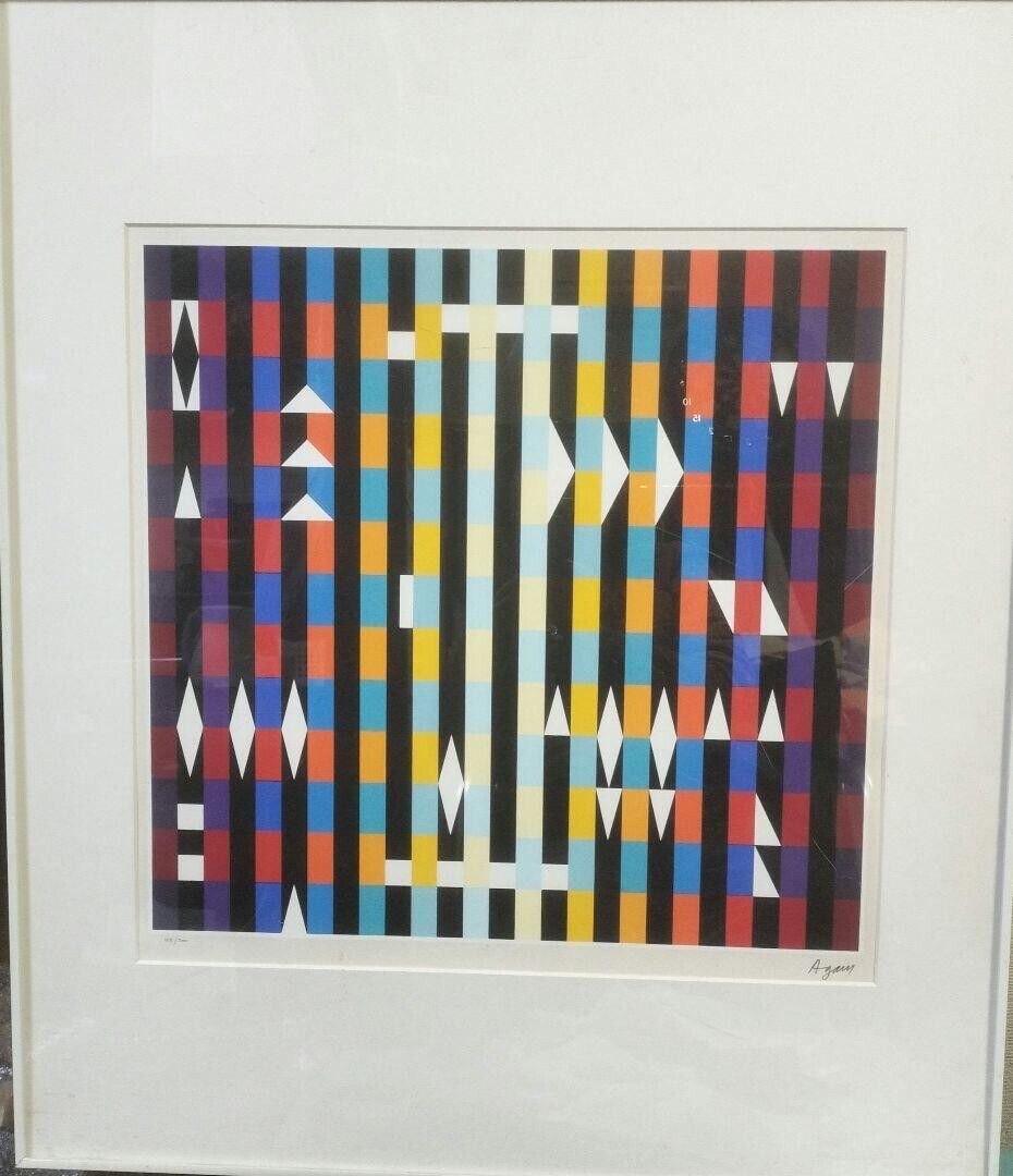 Yaacov Agam Signed Original Serigraph Print