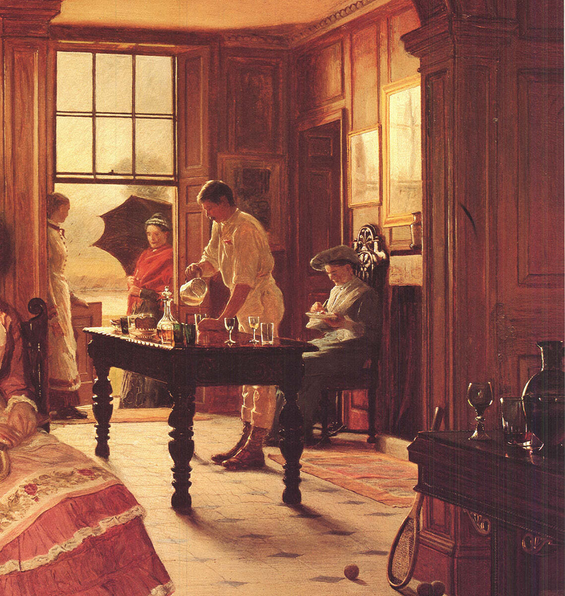 Edith Hayllar A Summer Shower " Offset Lithograph Renaissance