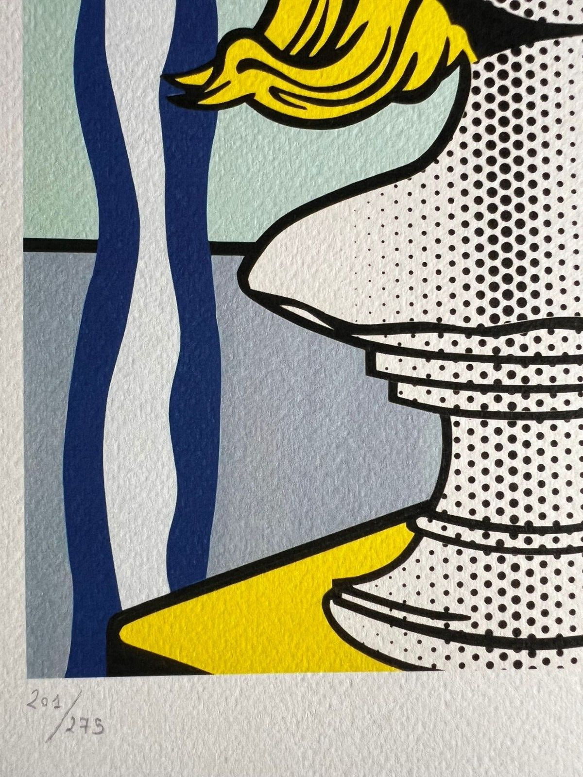Roy Lichtenstein Lithograph Coa Signed Op Limited Rare