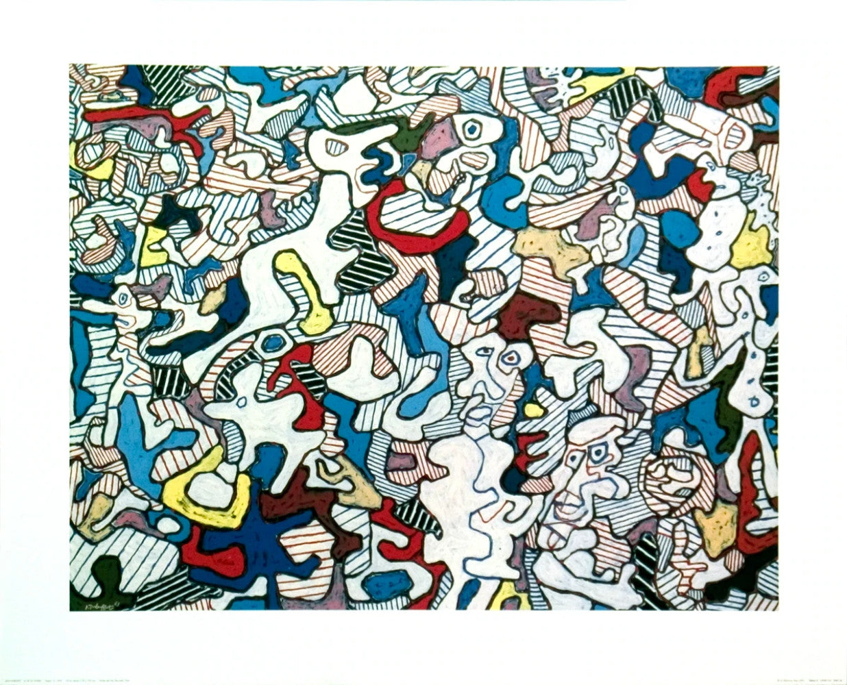 Jean Dubuffet La Vie De Famille " Offset Lithograph Contemporary