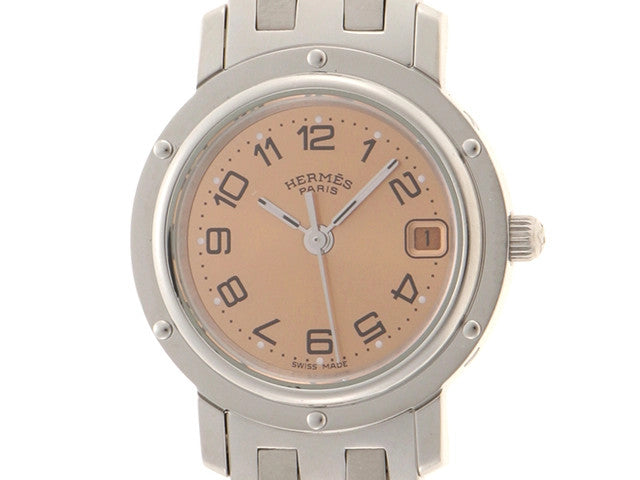 Hermes Clipper Cl4.210 Pink Color Quartz