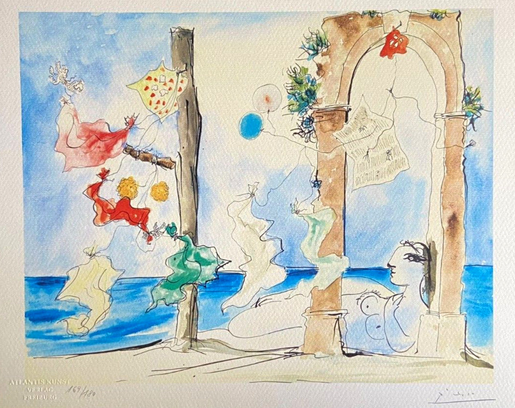 Pablo Picasso Lithograph Coa Signed Numbered A