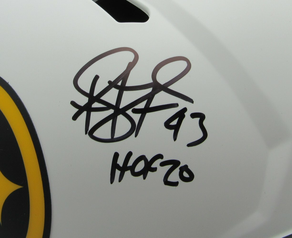 Troy Polamalu Hof Signed Steelers Lunar Full Size