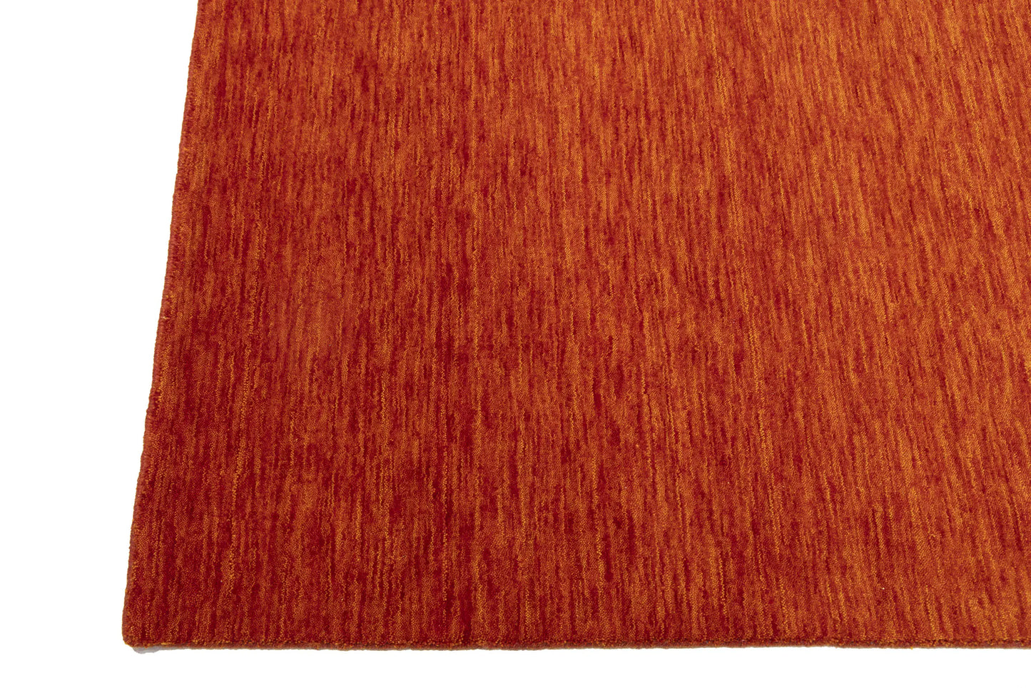 Orange Red Solid Design Hand-Loomed 6X9 Gabbeh