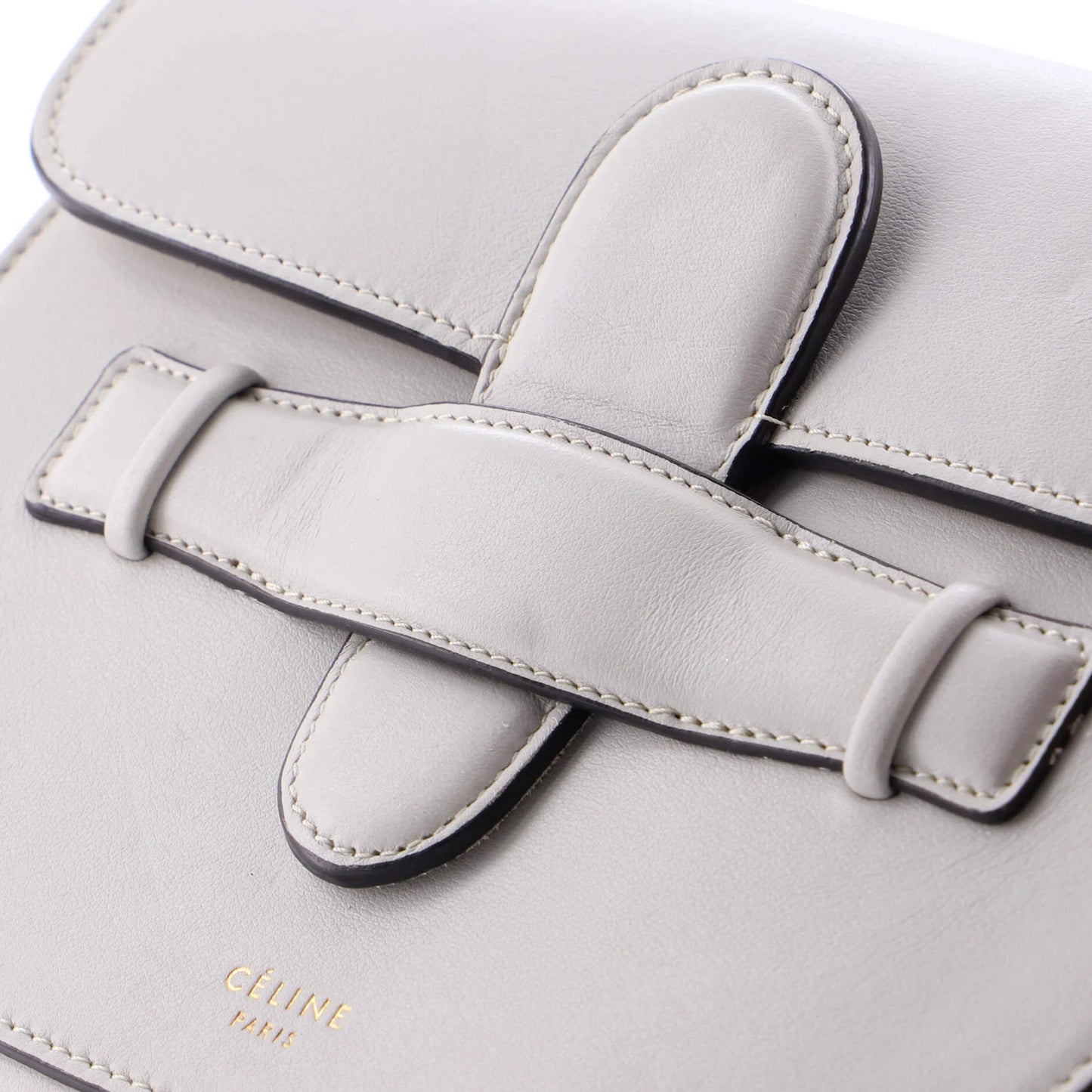 Celine Symmetrical Shoulder Bag Leather Mini