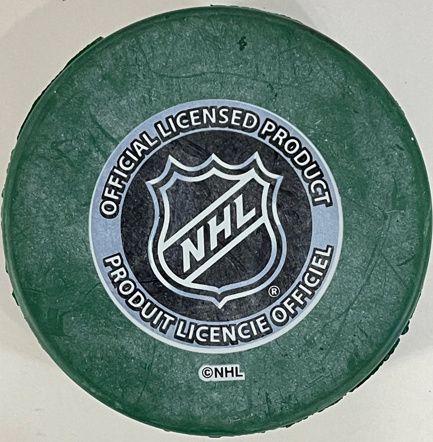 Bobby Hull Autographed Official Chicago Blackhawks Shamrock Puck