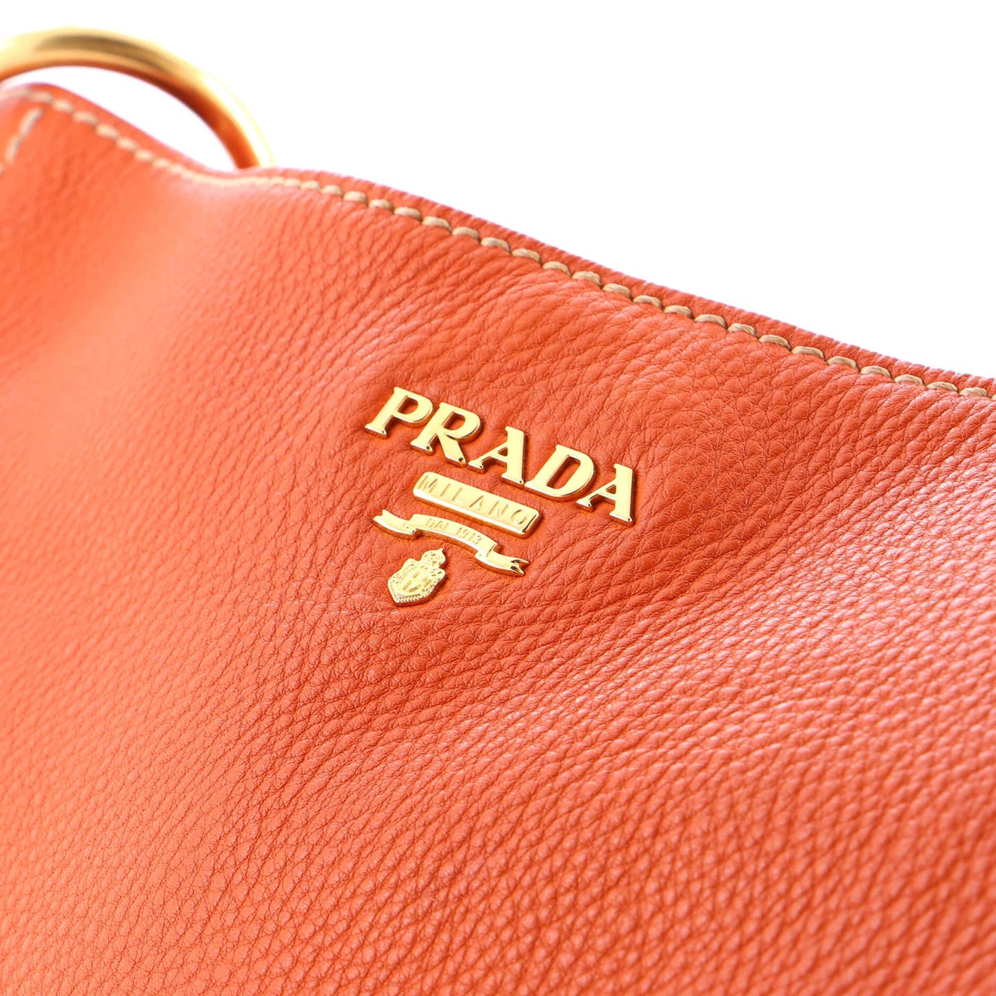 Prada Rolled Hobo Vitello Daino Large