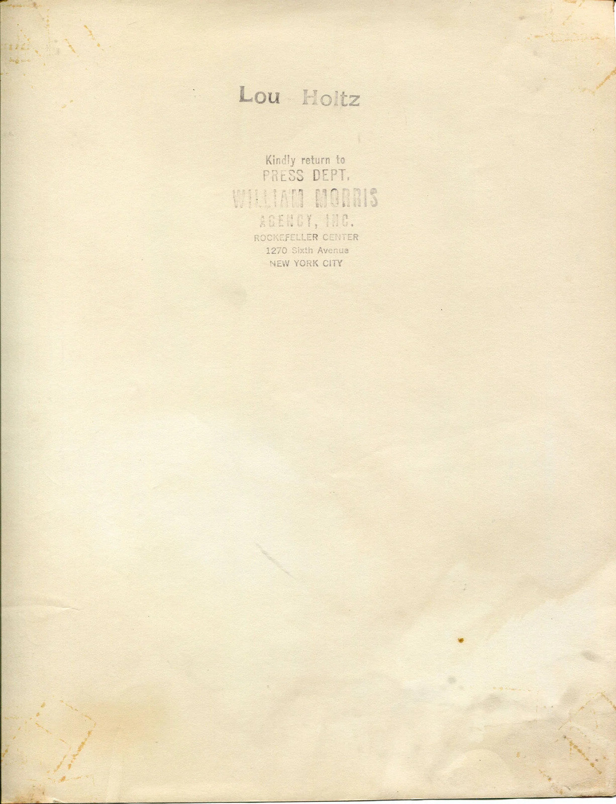 Lou Holtz Autographed Original Photo