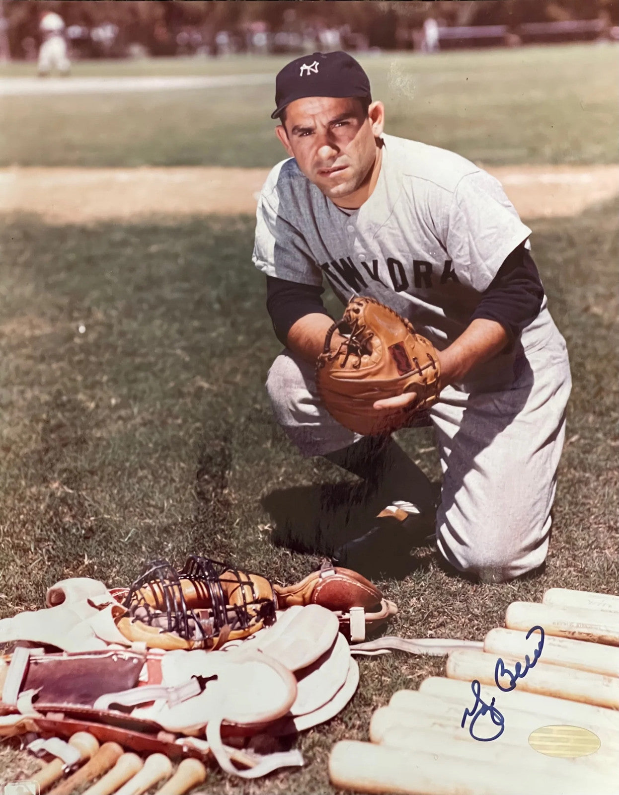 Yogi Berra Autographed 8X10 Baseball Photo (Steiner)