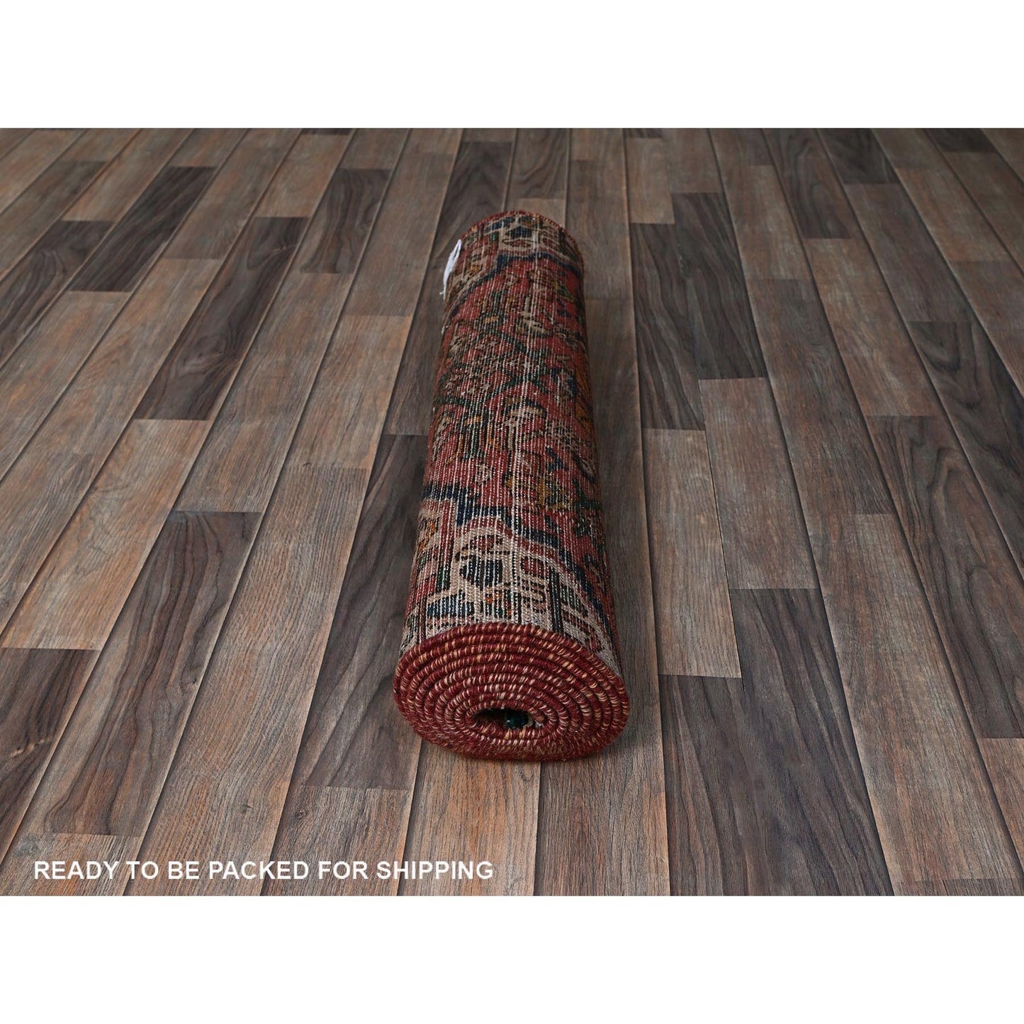 2'5"X9'4" Red Vintage Zoroastrian Khamadan Hand Knotted All Wool Runner Rug