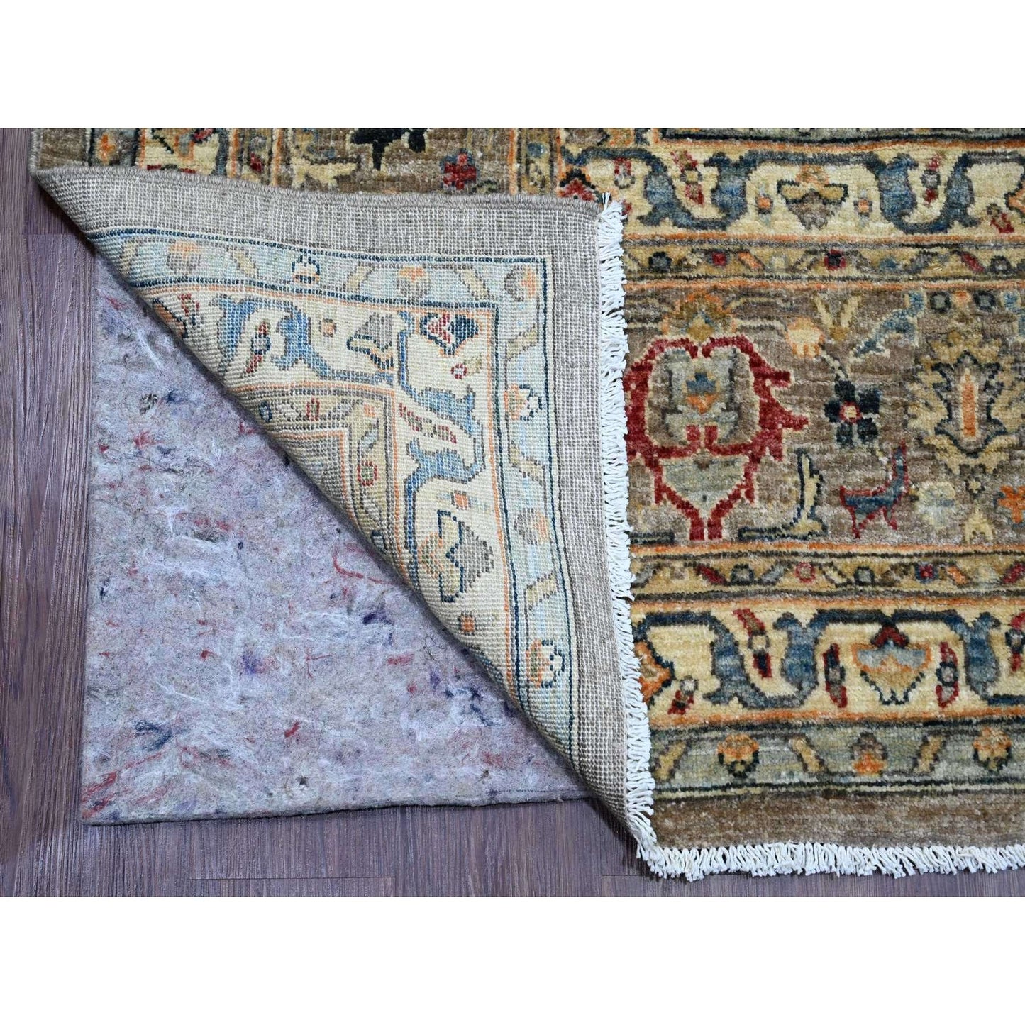 9'X12'1" Brown Aryana, Bijar Garus High Mountain Wool Hand Knotted Rug