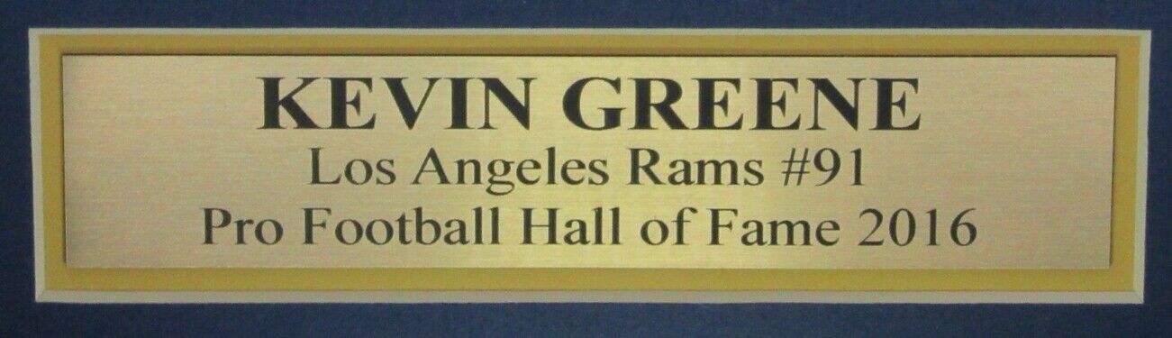 Kevin Greene Hof Signed/Autographed Rams Football