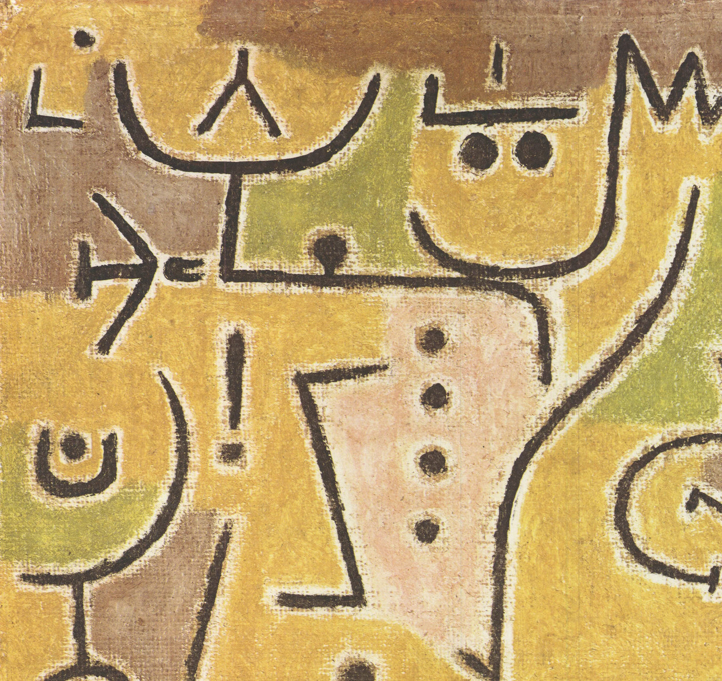 Paul Klee Red Vest " Offset Lithograph Modernism