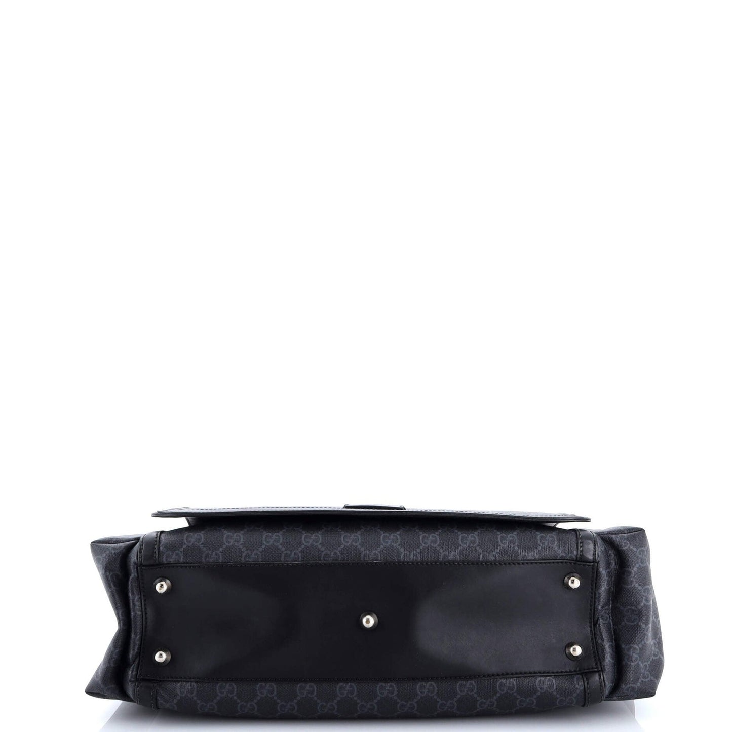 Gucci Web Strap Diaper Bag Gg Coated Canvas Small