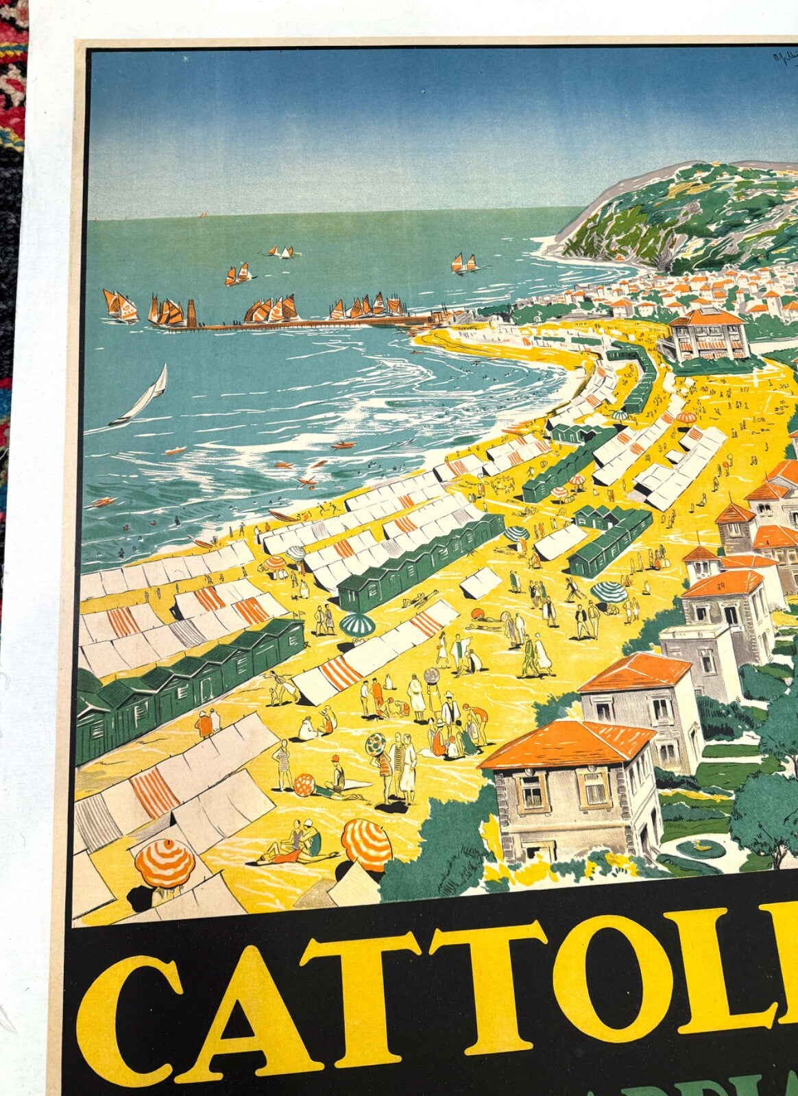 Cattolica Riviera Adriatica Livio Apollini 1926 Original Italian Poster
