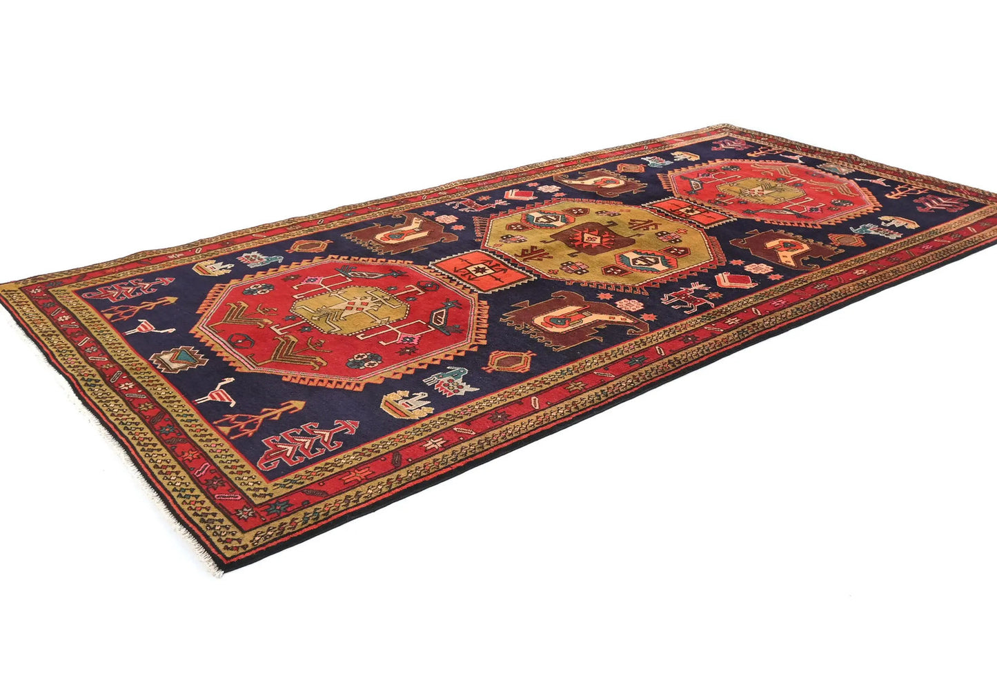 Handmade Tribal Pictorial Design Oriental Runner