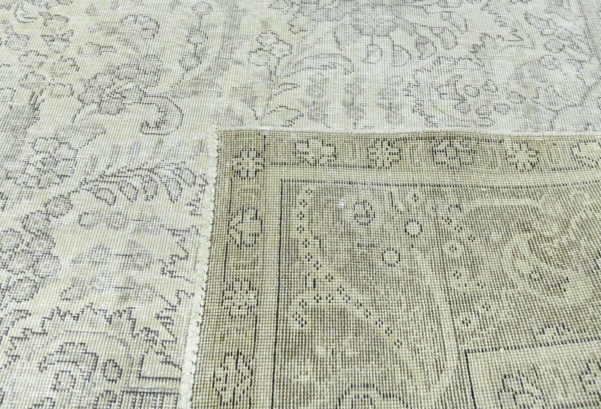 Handmade Antique Distressed Oriental Rug Muted