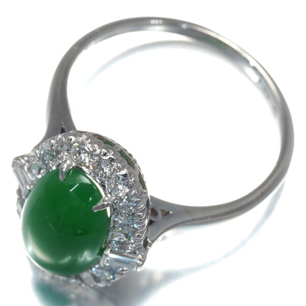 Mikimoto Ring Jade 2.44Ct Diamond Classic
