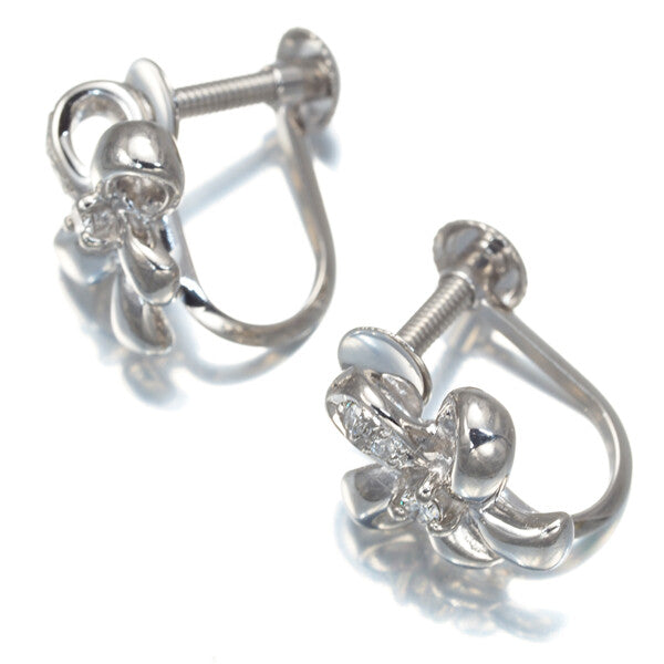 Tasaki Earrings Diamond 0.02Ct/0.02Ct Flower 900