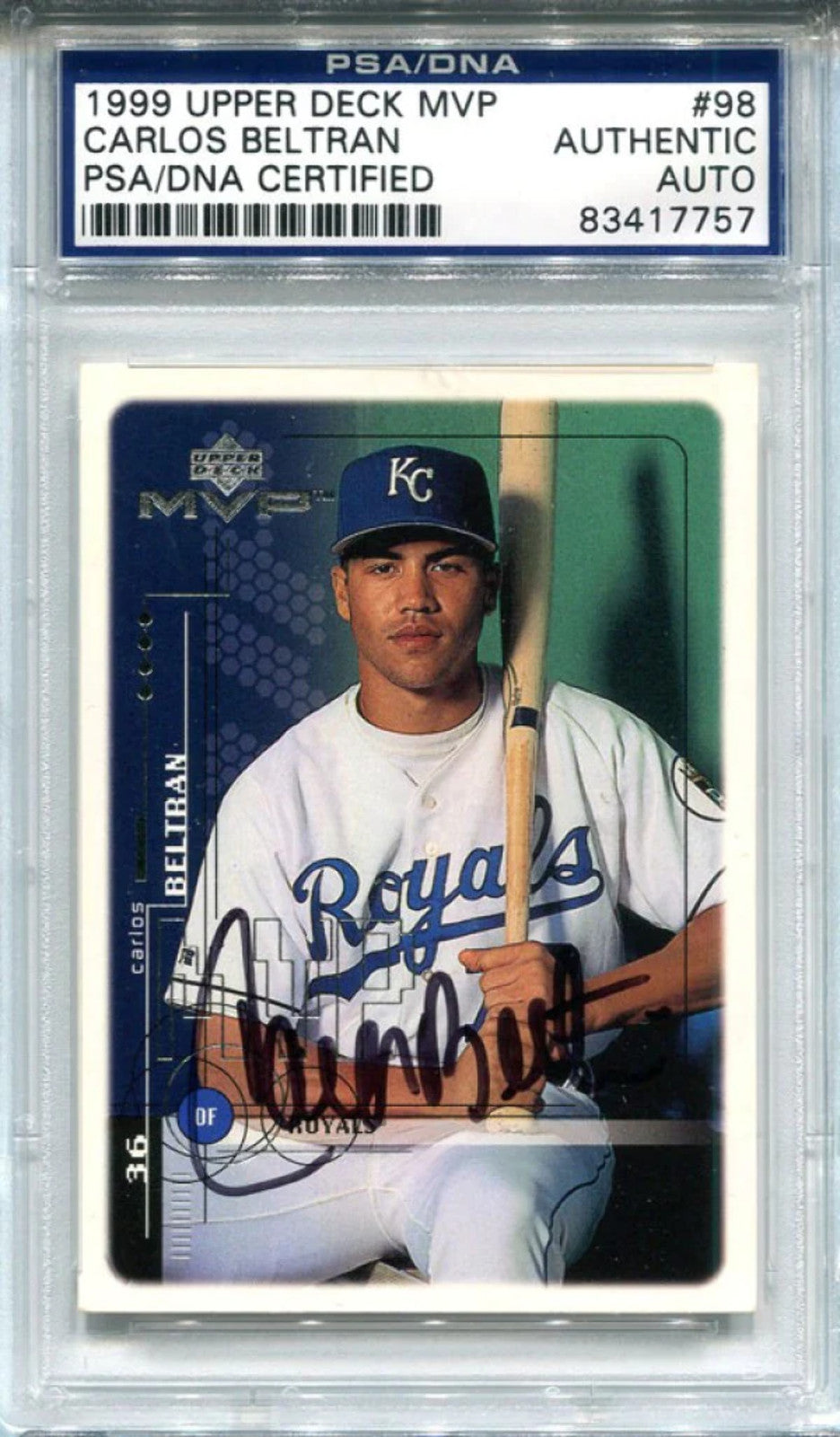 Carlos Bletran Autographed 1991 Upper Deck Card (Psa/Dna)