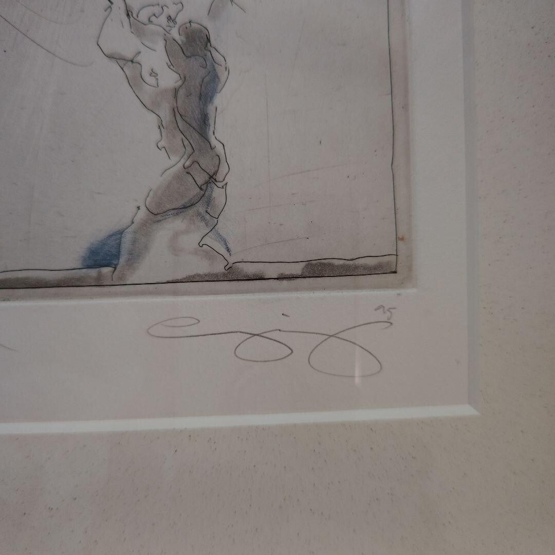 Jurgen Gorg 1995 Original Etching "Sommerwind"