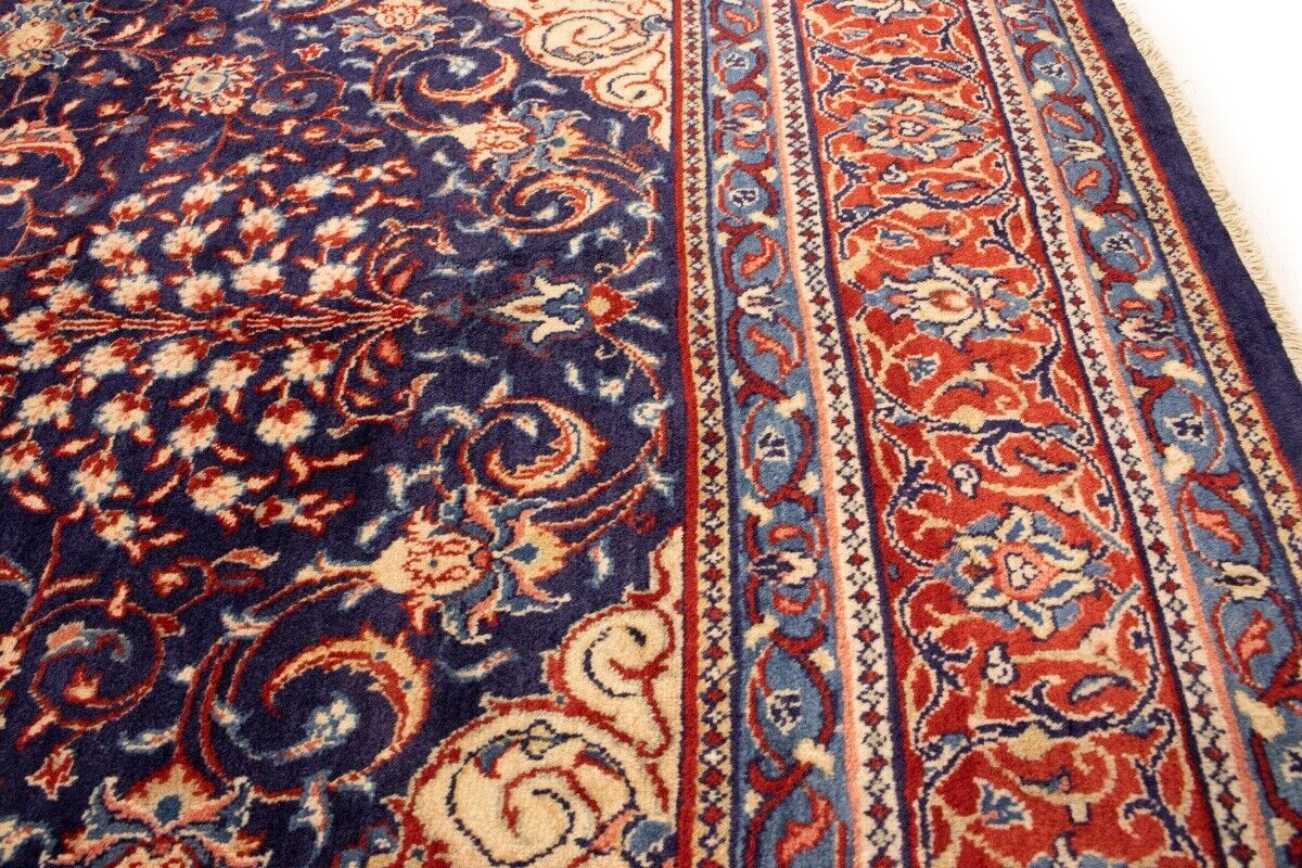 Handmade Vintage Oriental Rug 10X13 Ft Floral
