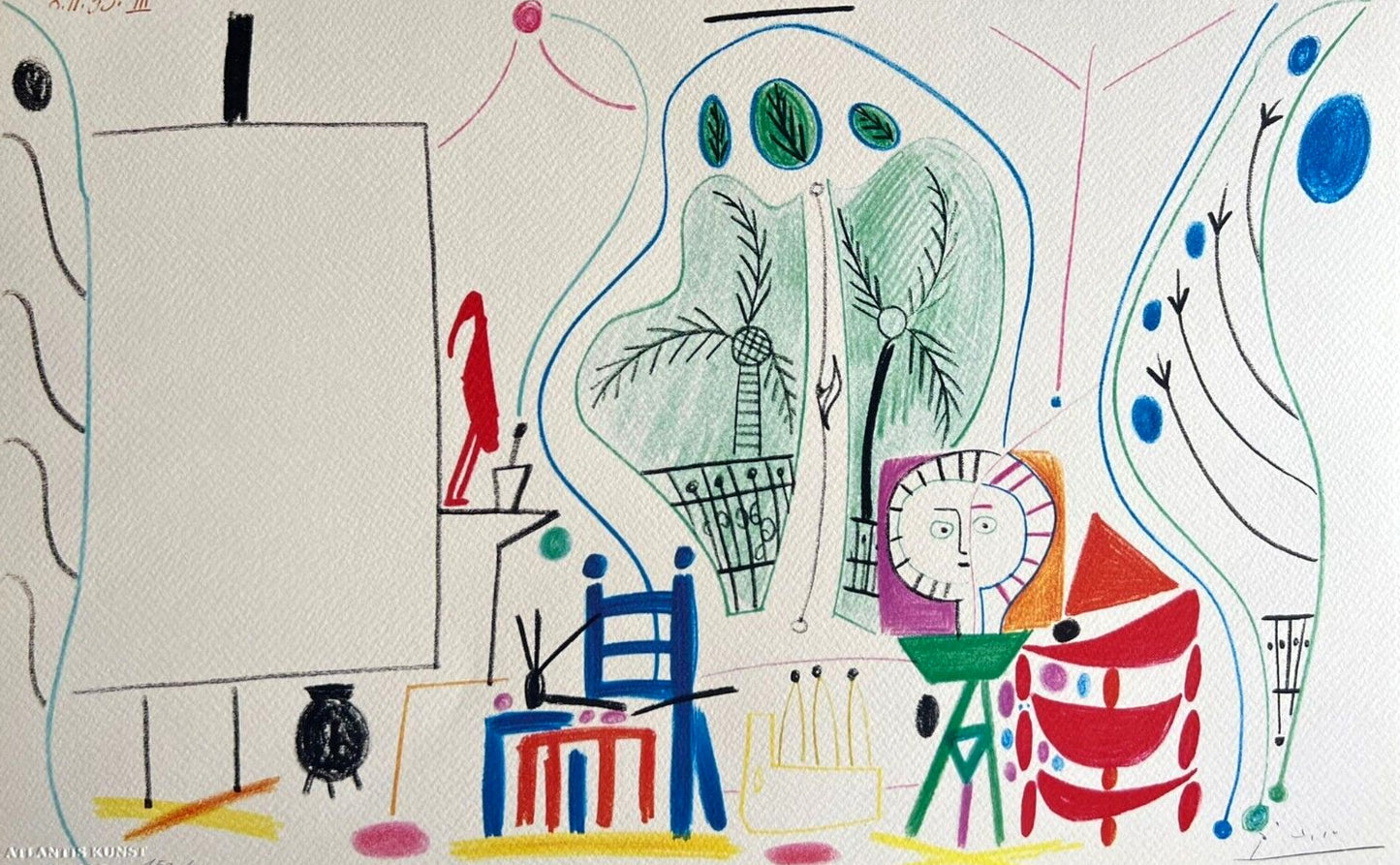Pablo Picasso Lithograph Coa Signed Limited Print