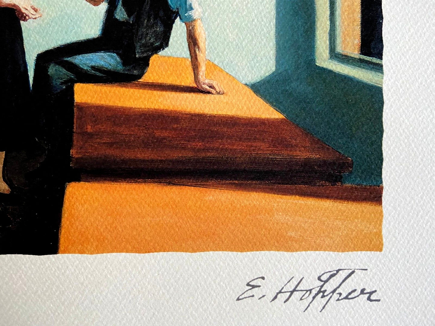 Edward Hopper Lithograph (Norman Rockwell Paul