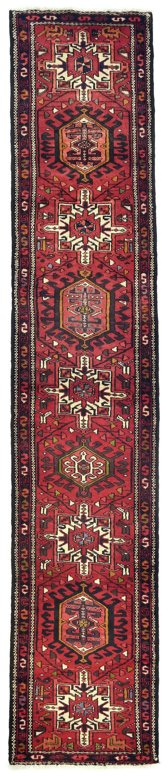 Vintage Tribal Oriental Runner Rug 2'5X12'0 ft