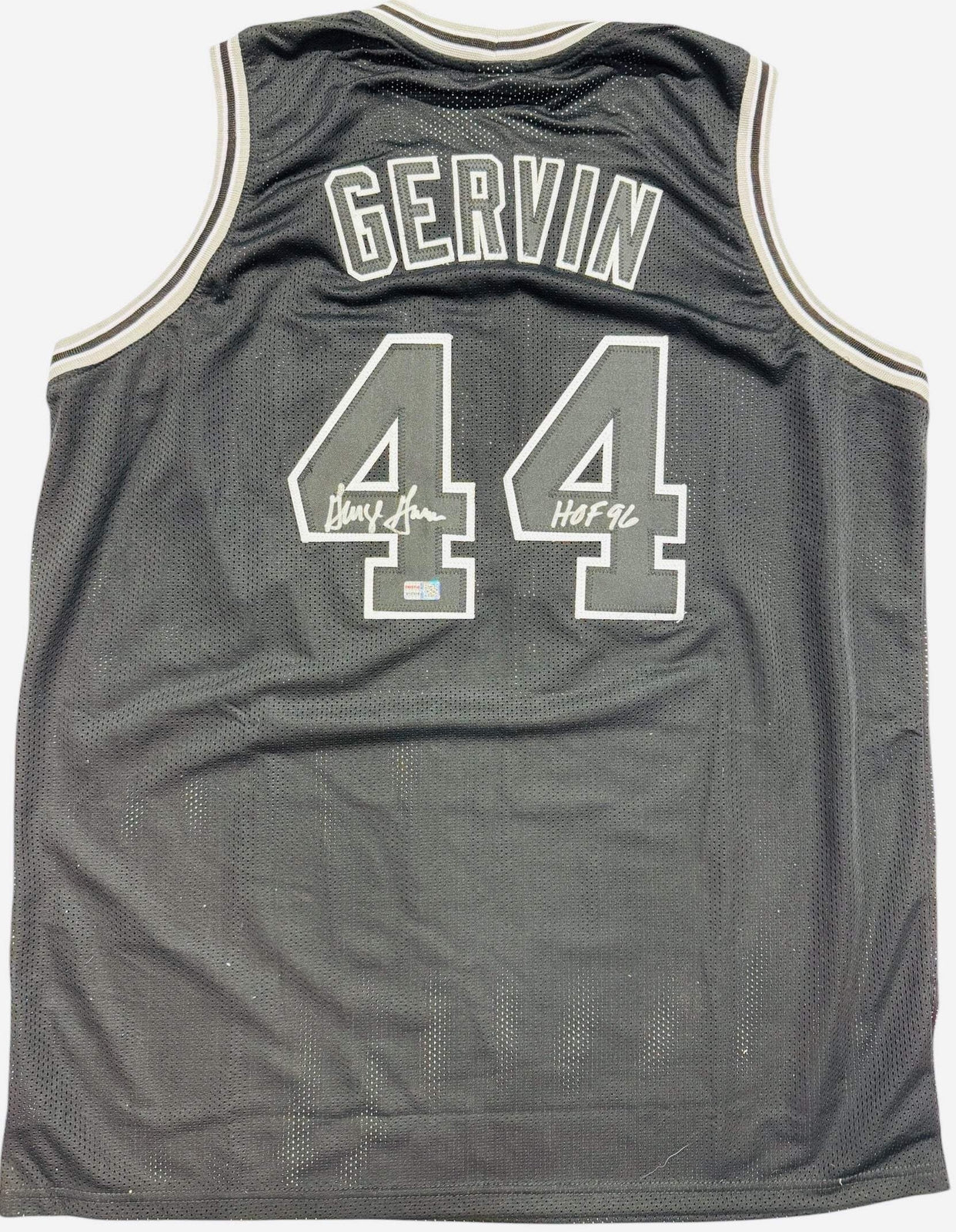 George Gervin Autographed Spurs Custom Jersey