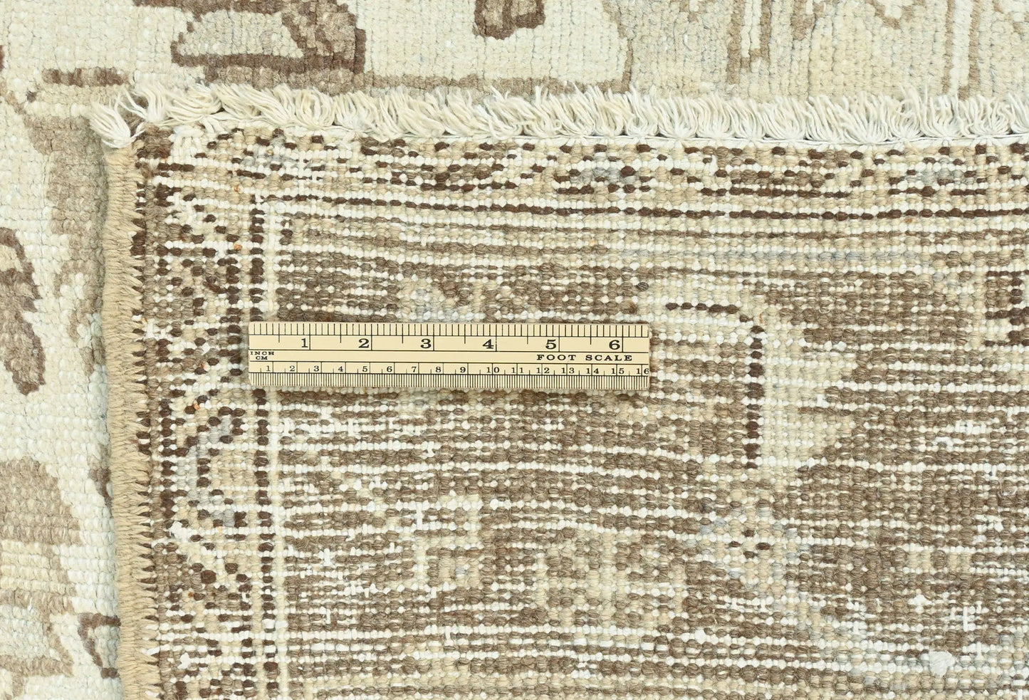 Hand-Knotted Vintage Floral Distressed Oriental