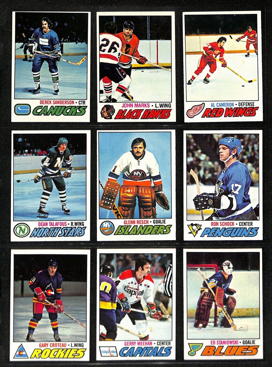 1977-78 Topps Hockey Cards Complete Set (1-264)