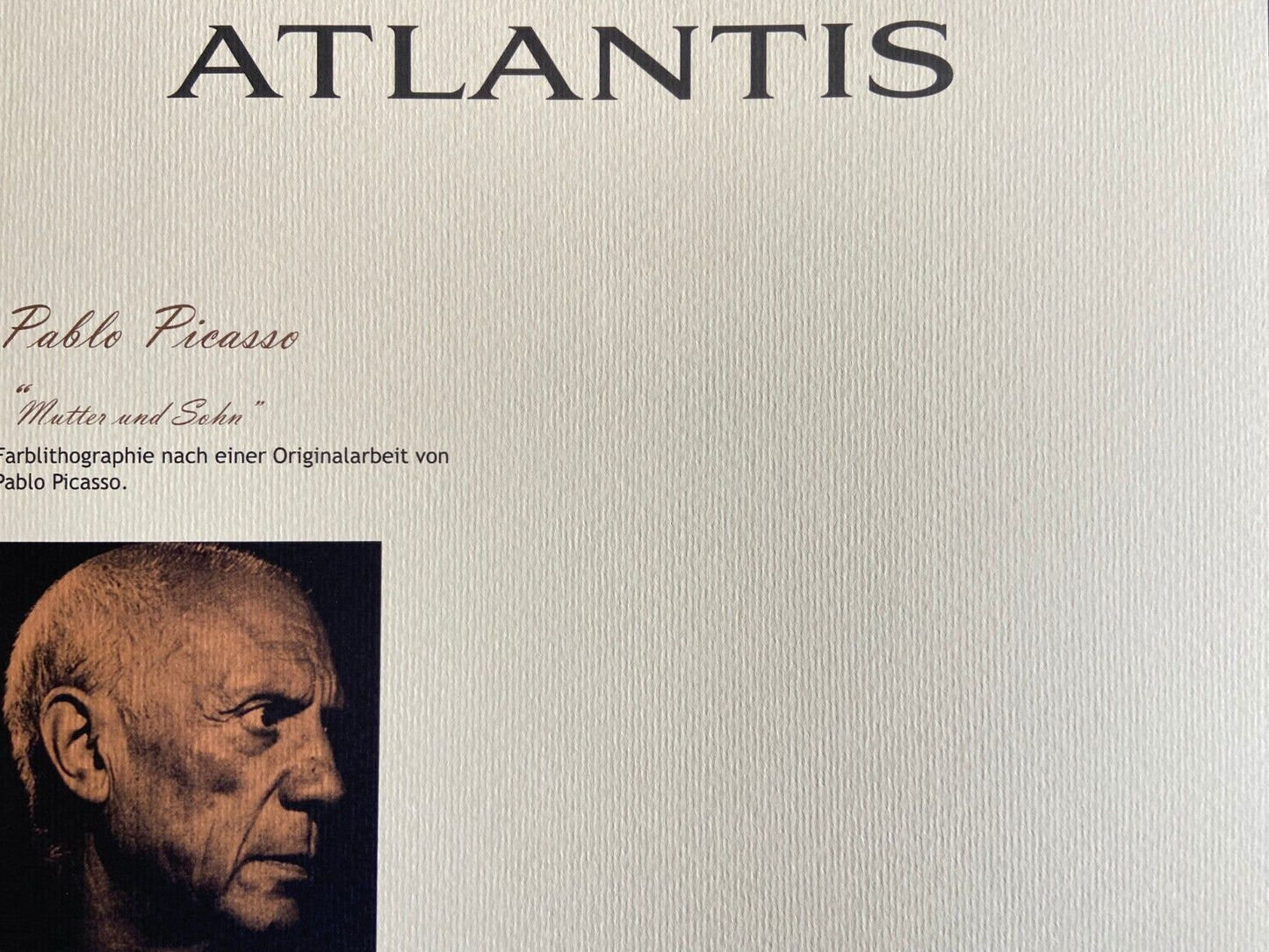 Pablo Picasso Lithograph Coa Signed By Hand