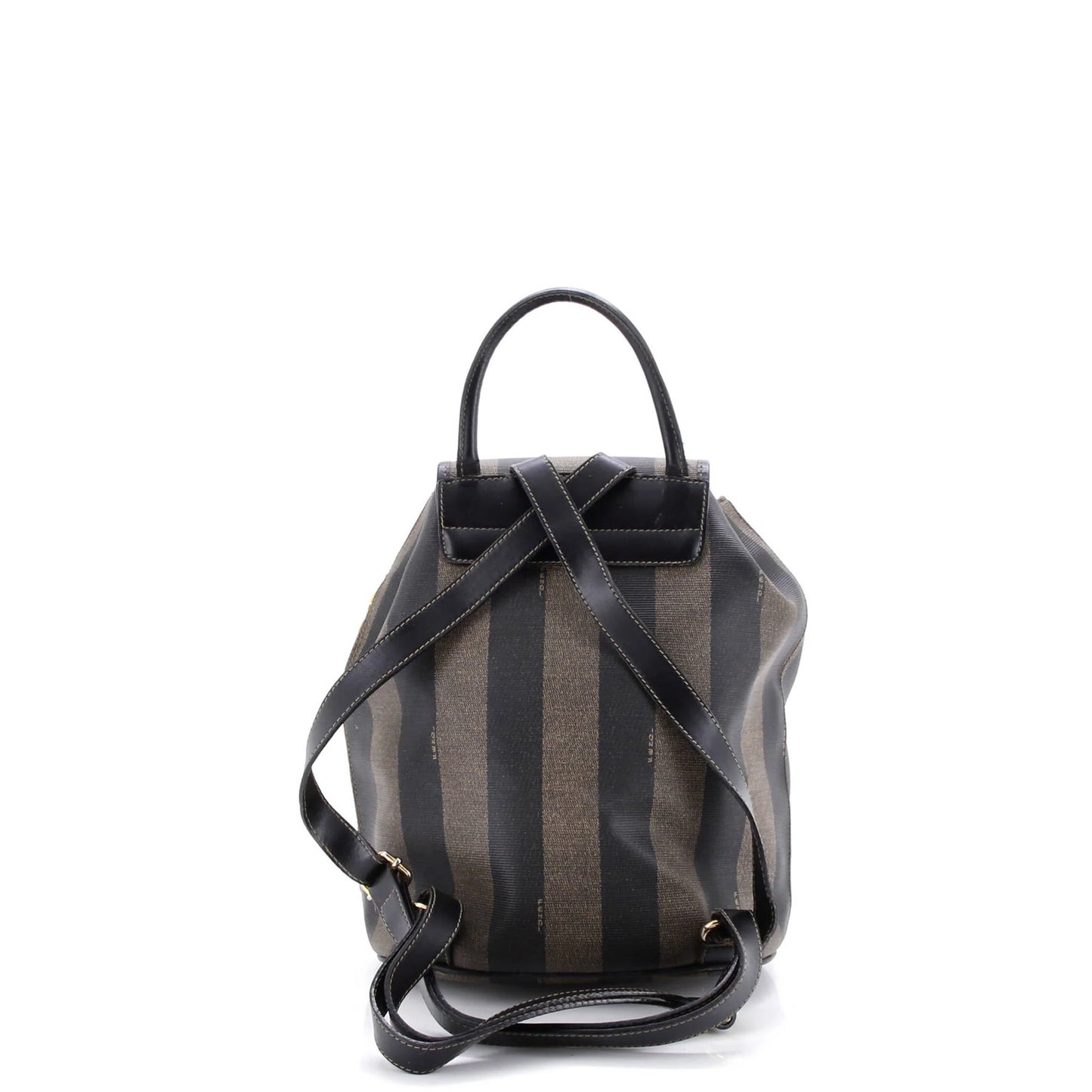 Fendi Pequin Front Pocket Backpack Coated Canvas Small