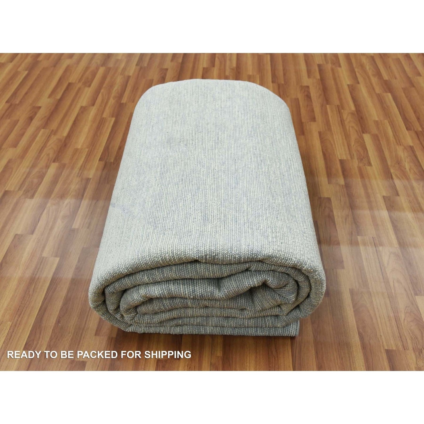 11'10"X15'2" Gray Art Deco Collection Wool Hand Knotted Oversized Rug